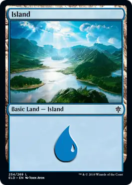 magic the gathering island card