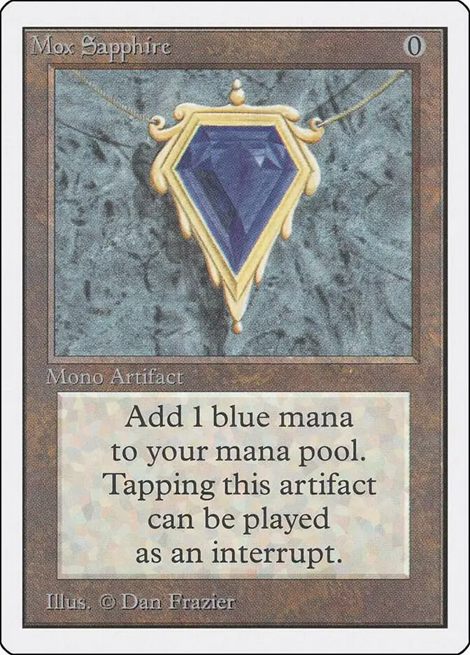 mox sapphire magic card