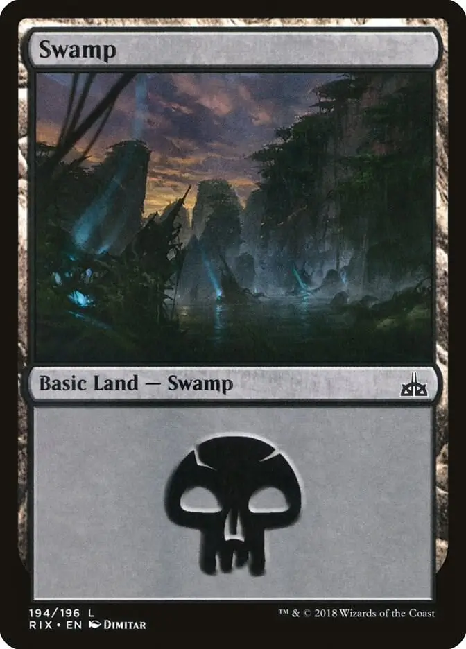 magic the gathering swamp card