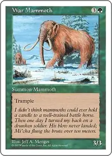 magic the gathering war mammoth