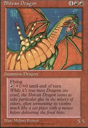 mtg shivan dragon